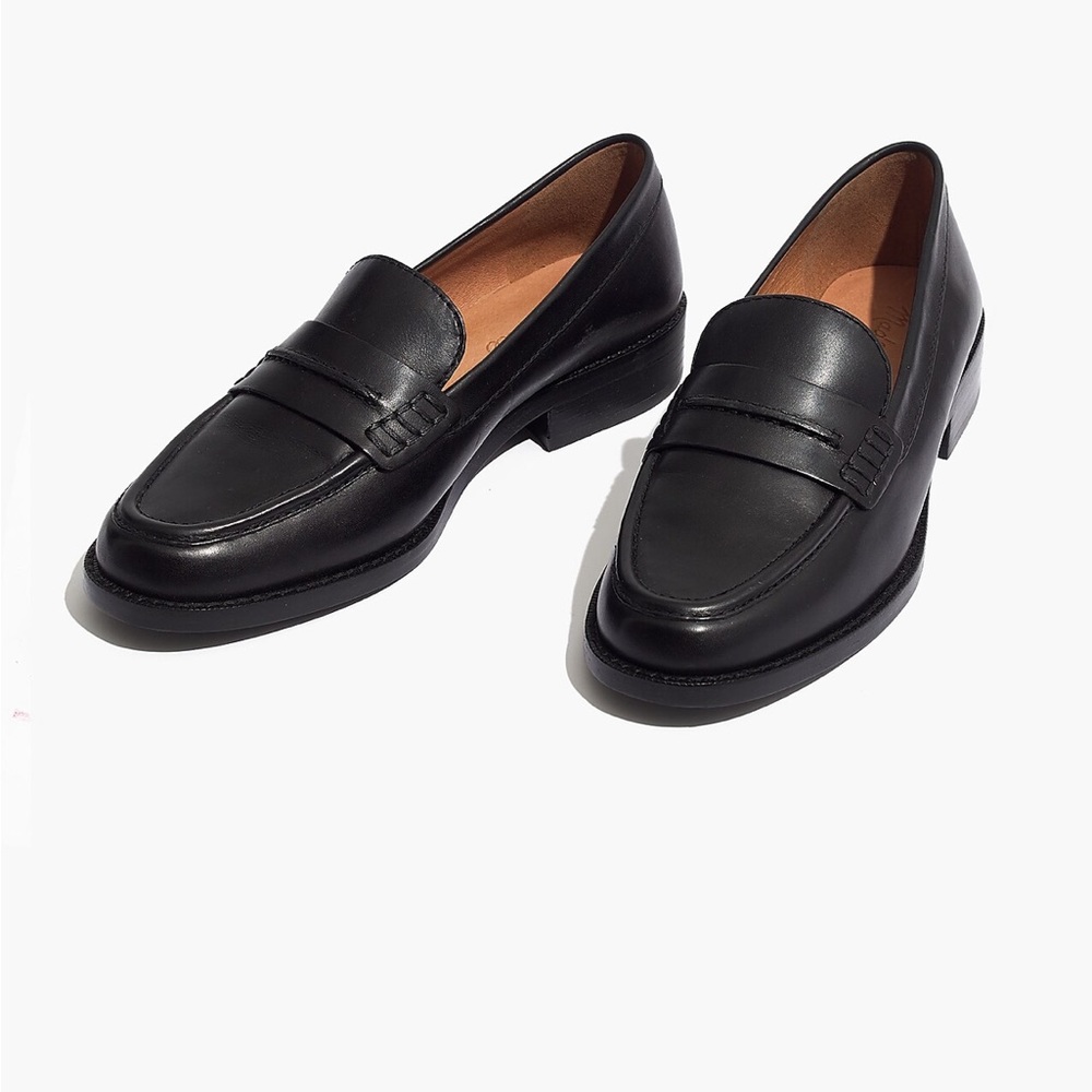 Madewell Elinor Black Leather Loafer